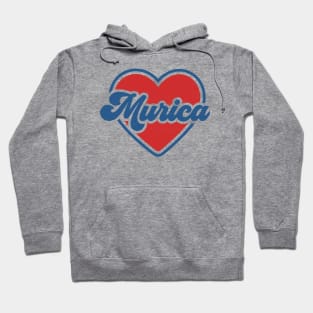 Murica: A Groovy and Patriotic 4th of July Design Hoodie